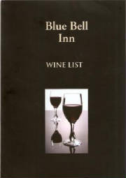 Blue Bell Inn Wine Menu
